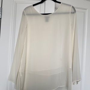 Gorgeous, cream chiffon top